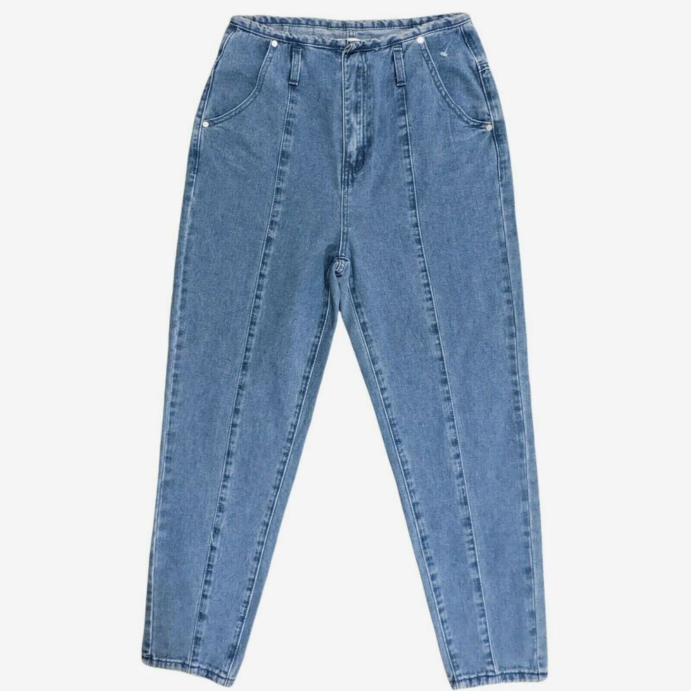 Denim Blvd‎ Los Angeles Women Size 7 Mom Jeans Blue Inseam 26" High-Rise NWT